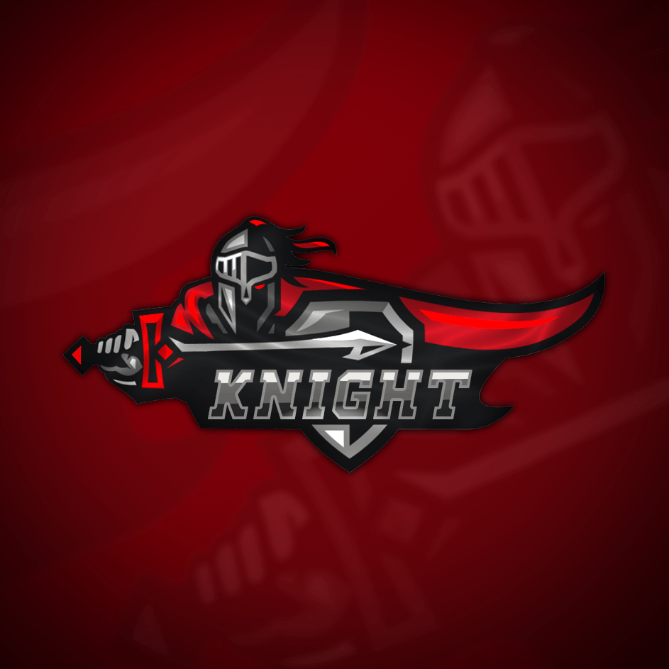 Free Gaming Clan E Sport Mascot Logo Red Knight Logo Zonic Design Download