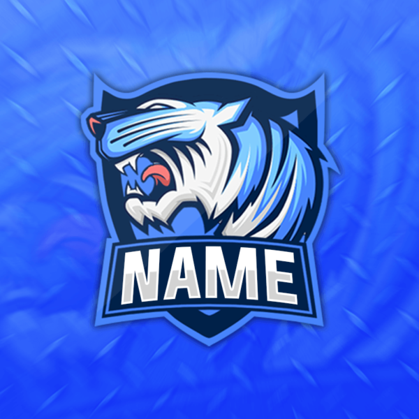 Blue Tiger Gaming Clan Mascot Avatar