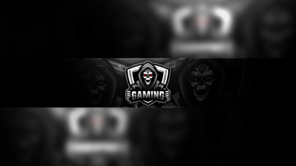 Skull Gaming Clan Mascot Banner