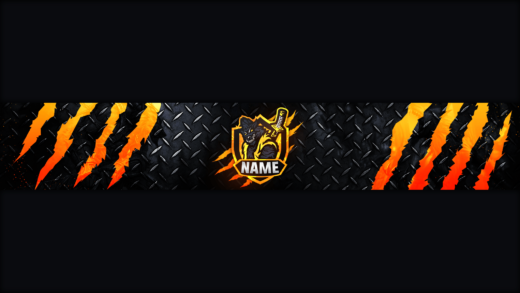 Wolf Gaming Clan Mascot Banner | Free PSD - Zonic Design Download