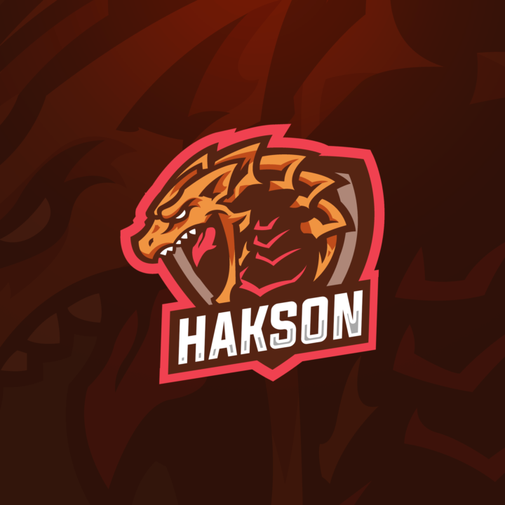 Dragon Gaming Clan Mascot Logo Free PSD Zonic Design Download