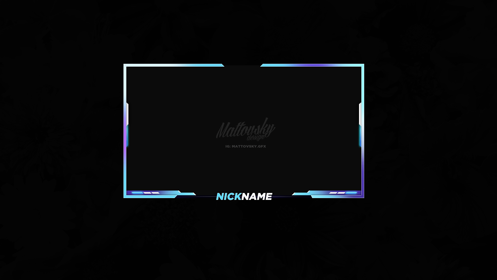 Stream Overlay Blue And Pink Free Psd Zonic Design Download