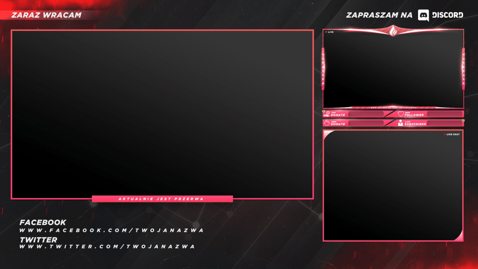 FREE TWITCH STREAM OVERLAY TEMPLATE Zonic Design Download FREE TWITCH STREAM OVERLAY TEMPLATE Zonic Design Download