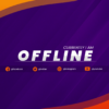Stream Overlay - Orange and Purple