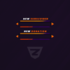 Stream Overlay - Orange and Purple