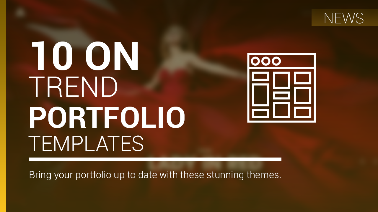 10 on trend portfolio templates