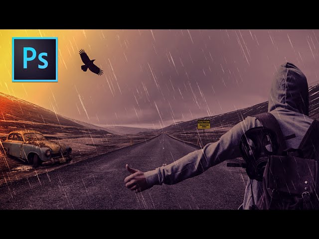 Photoshop Manipulation Tutorial : Dark Rainy Night